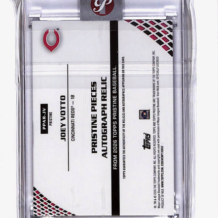 2026 Topps Pristine Joey Votto #PPAR-JV Game-Used Patch Auto /25
