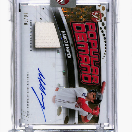 2026 Topps Pristine Popular Demand Marcelo Mayer #PDAR-MMA 10/50 Patch Auto
