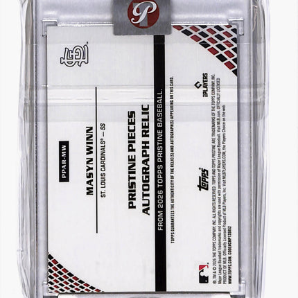 2026 Topps Pristine Masyn Winn #PPAR-MW Patch Auto