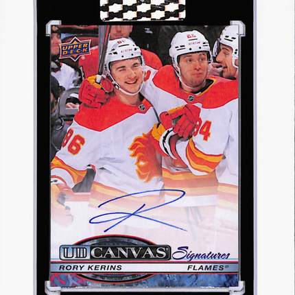 2025 Upper Deck Clear Cut UD Canvas Signatures Rory Kerins #CS-RK Auto