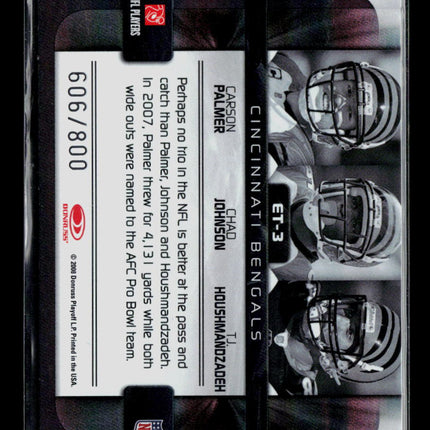 2008 Donruss Elite Elite Teams Carson Palmer Chad Johnson #ET-3 606/800