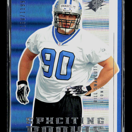 2005 Upper Deck SPx Football Bill Swancutt #142 0150/1199