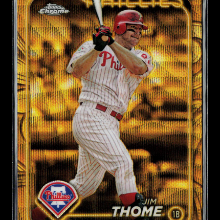 2024 Topps Gilded Chrome Jim Thome #126 Gold Etched Refractor /75