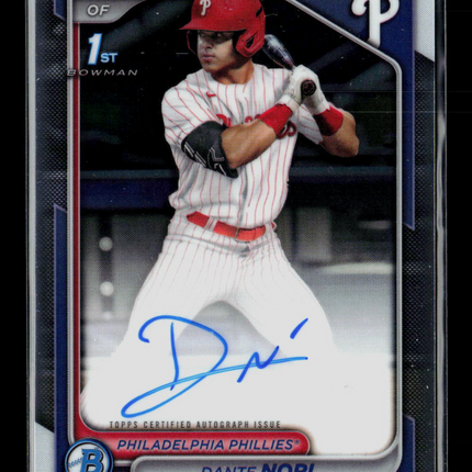 2024 Bowman Chrome Dante Nori #CPA-DN 1st Bowman Auto