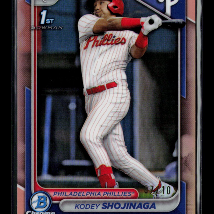 2024 Bowman Draft Chrome Kodey Shojinaga #BDC-108 Rose Gold Refractor 07/10