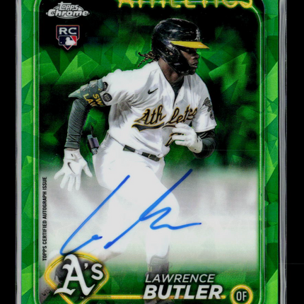 2024 Topps Chrome Sapphire Edition Lawrence Butler #CSA-LB Green RC Auto /99