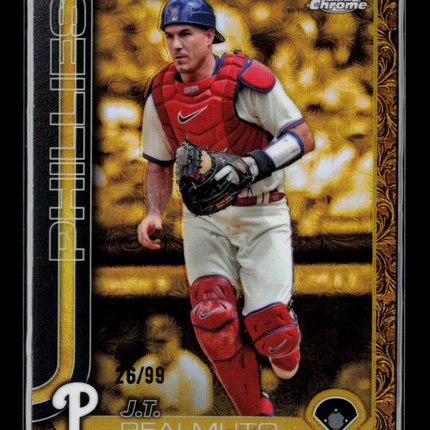 2025 Topps Gilded Collection Chrome J.T. Realmuto #173 Gold Etch 26/99
