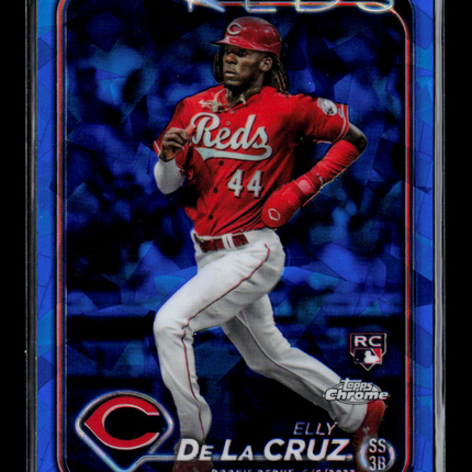 2024 Topps Chrome Update Sapphire Edition Elly De La Cruz #USCS350 Blue RC