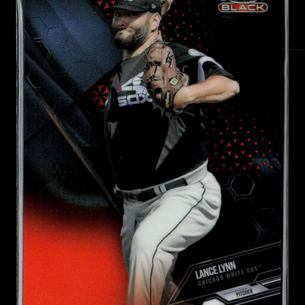 2021 Topps Chrome Black Lance Lynn #13 03/25 orange