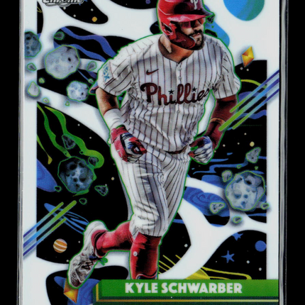 2025 Topps Chrome Cosmic Kyle Schwarber #13 White Holo