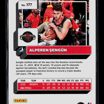 2023 Panini Donruss Optic Basketball Alperen Sengun #177 Fast Break