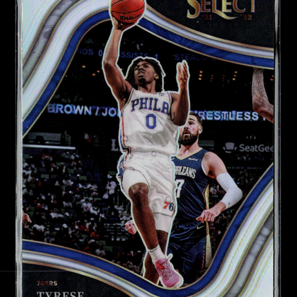 2022 Panini Select Basketball Tyrese Maxey #245 Silver