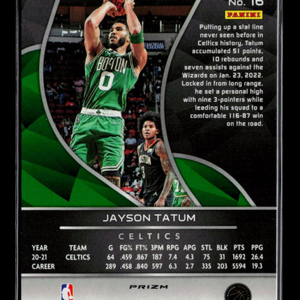 2022 Panini Spectra Basketball Jayson Tatum #16