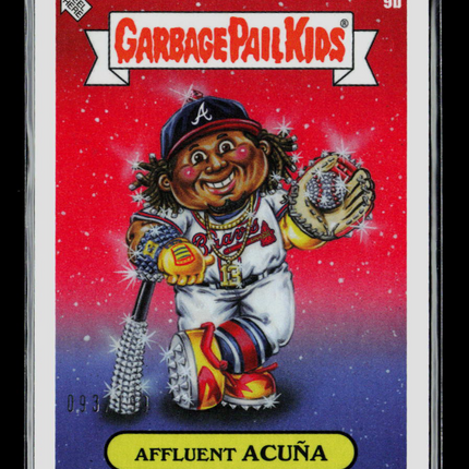 2023 Topps Garbage Pail Kids x MLB Ronald Acuna Jr. #9b Stitching Foil /199