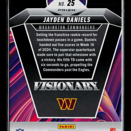 2025 Panini Mosaic Football Jayden Daniels #25 Visionary