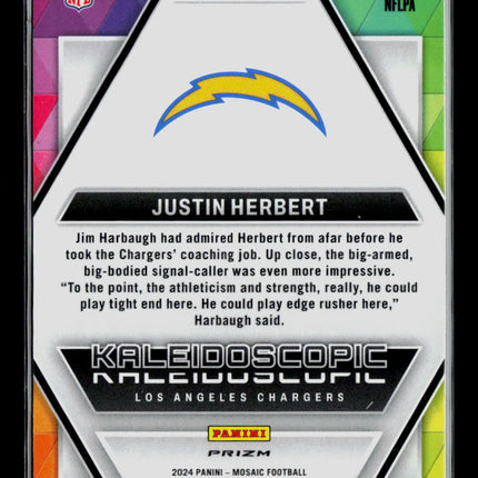 2024 Panini Mosaic Justin Herbert #11 Kaleidoscopic