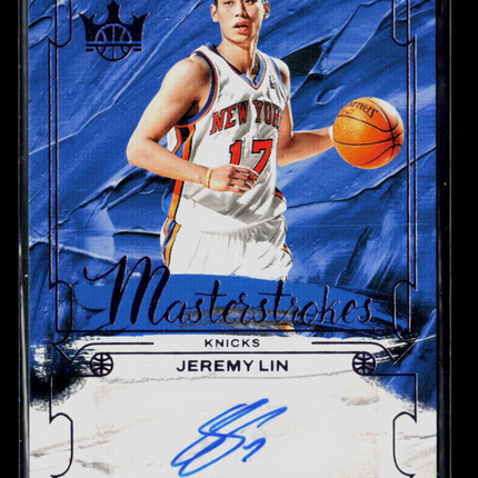 2025 Panini Court Kings Masterstrokes Jeremy Lin #MS-LIN 21/35 Auto