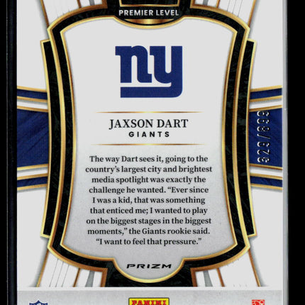 2026 Panini Select Jaxson Dart #193 RC 329/899 Copper Shock
