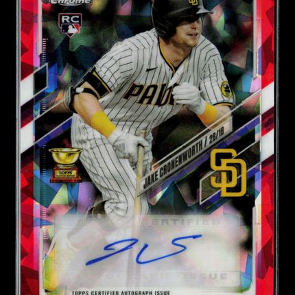 2021 Topps Chrome Jake Cronenworth #RA-JC Red Sapphire Auto /5