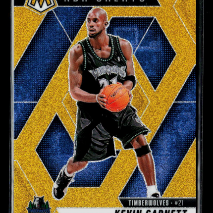 2025 Panini Mosaic NBA Greats Kevin Garnett #293 Gold Glitter /5