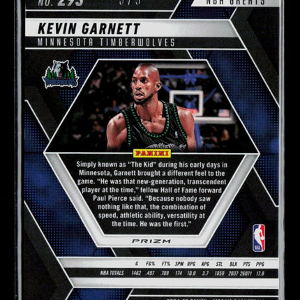 2025 Panini Mosaic NBA Greats Kevin Garnett #293 Gold Glitter /5