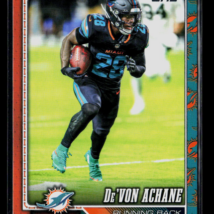 2026 Topps De'Von Achane #127 Team Border