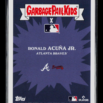 2023 Topps Garbage Pail Kids x MLB Ronald Acuna Jr. #9b Green /75