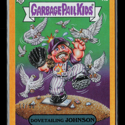 2023 Topps Garbage Pail Kids x MLB Randy Johnson 13/50 #14b Gold /50