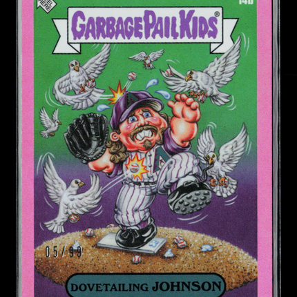 2023 Topps Garbage Pail Kids x MLB Randy Johnson 05/99 #14b Pink