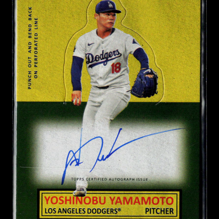 2025 Topps Archives Baseball Yoshinobu Yamamoto #64SUA-YY 1964 Stand-Ups Auto