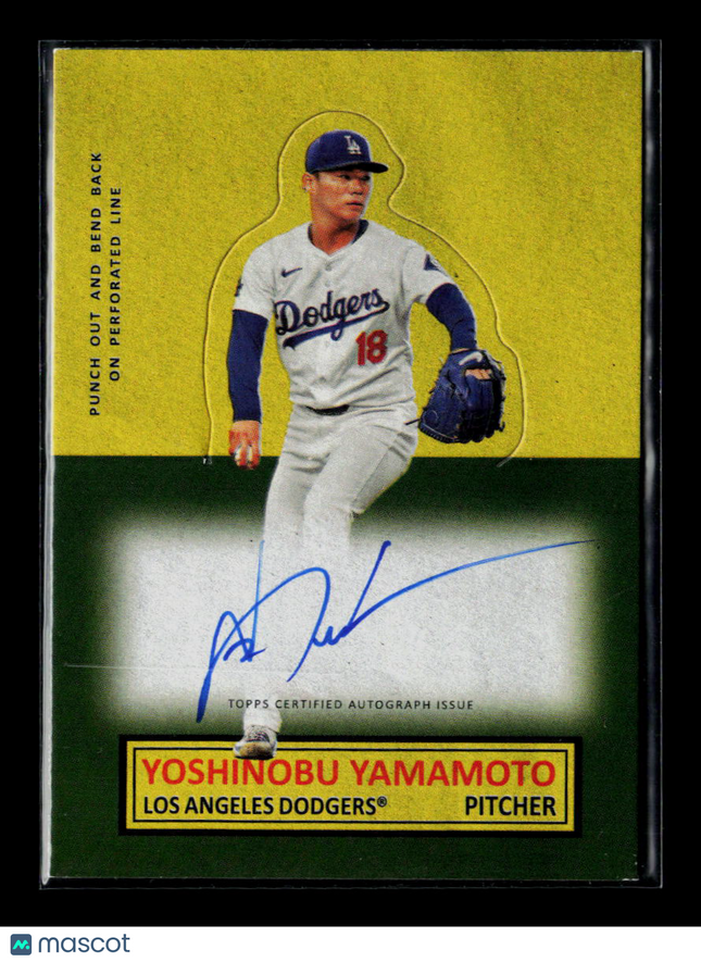 2025 Topps Archives Baseball Yoshinobu Yamamoto #64SUA-YY 1964 Stand-Ups Auto