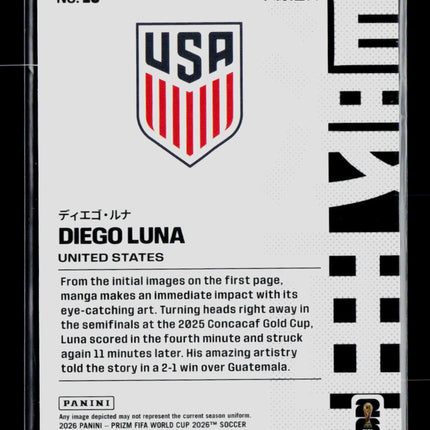2026 Panini Prizm FIFA World Cup Manga Diego Luna #19