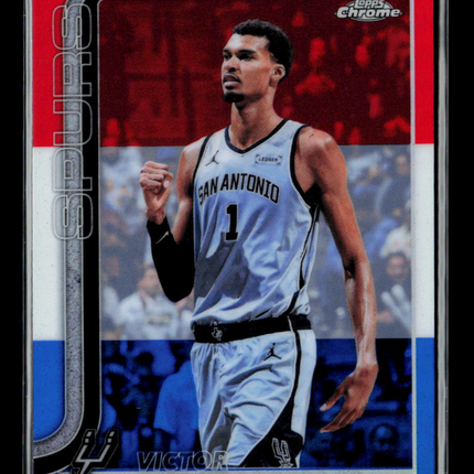 2026 Topps Chrome Victor Wembanyama #22 Red White Blue