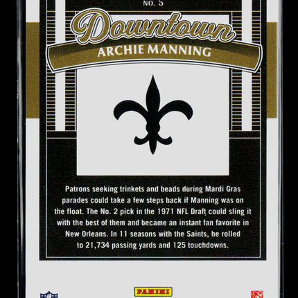 2025 Donruss Downtown Archie Manning #5
