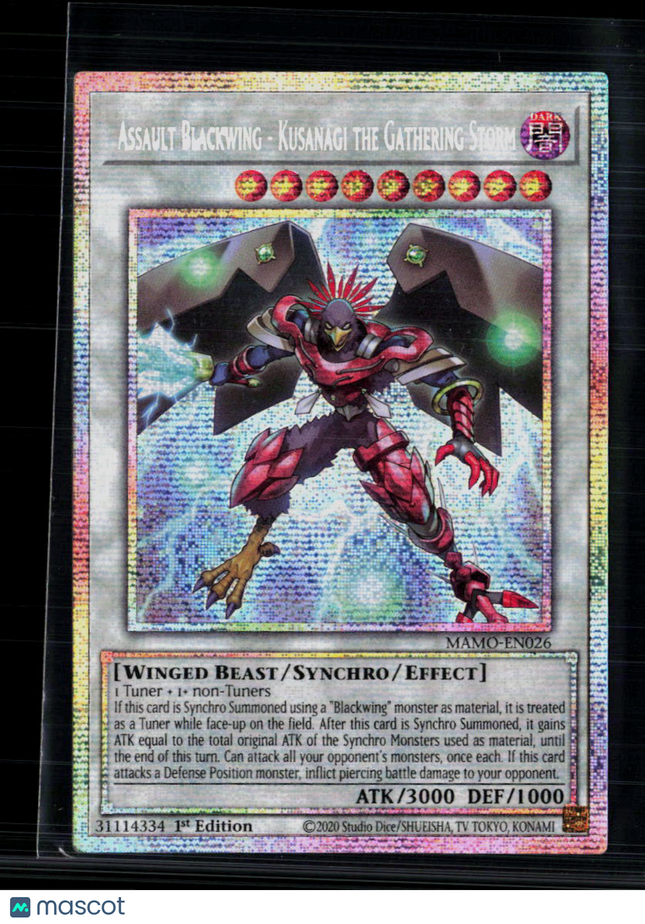 Yu-Gi-Oh! Assault Blackwing Kusanagi the Gathering Storm (Starlight) MAMO-EN026