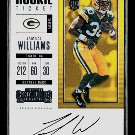 2017 Panini Contenders Football Jamaal Williams #321 Autograph RC Auto