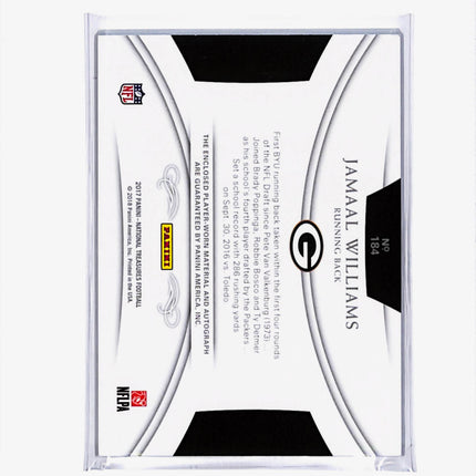 2018 Panini National Treasures Jamaal Williams #184 NFL Shield Patch Auto 1/1