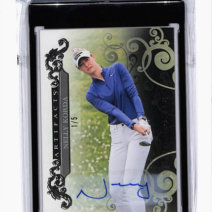 2026 Upper Deck Artifacts Golf Nelly Korda #51 Black Auto 1/5 Auto