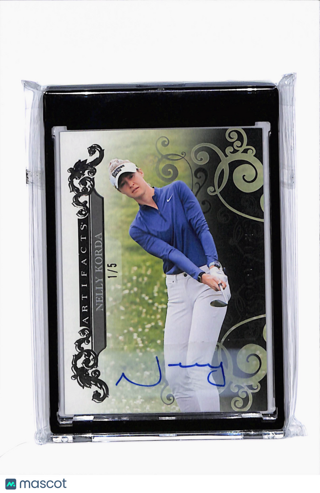 2026 Upper Deck Artifacts Golf Nelly Korda #51 Black Auto 1/5 Auto