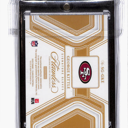 2026 Flawless Signature Gloves George Kittle #SG-GKE Logo Patch 23/25 Auto