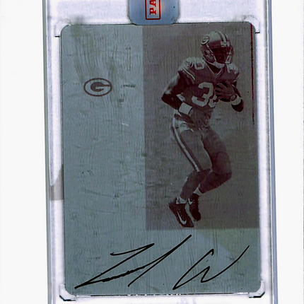 2017 Panini Contenders Jamaal Williams #321 Magenta Printing Plate 1/1 Auto