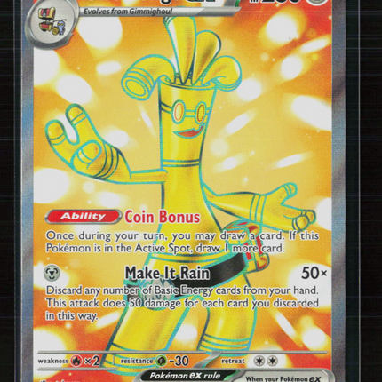 Pokemon 2023 Paradox Rift Gholdengo EX SAR #231/182