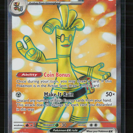 Pokemon 2023 Paradox Rift Gholdengo EX SAR #231/182