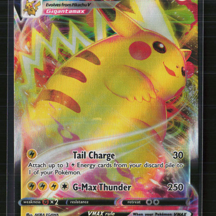 Pokemon Sword & Shield Pikachu VMAX FA #SWSH286
