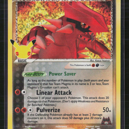Pokemon 2021 Celebrations Team Magma's Groudon #9/95