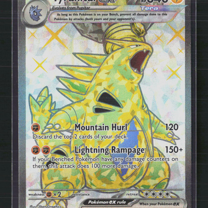 Pokemon 2023 Obsidian Flames Tyranitar EX FA #211/197