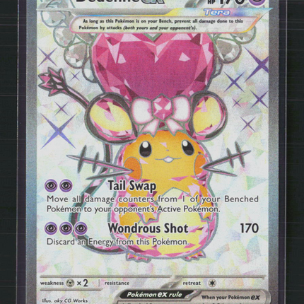 Pokemon 2023 Paldea Evolved Dedenne EX SAR #239/193