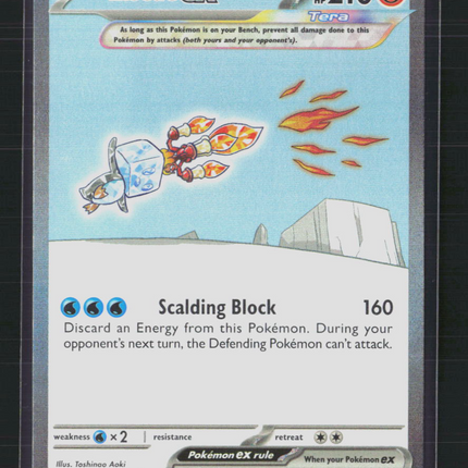 Pokemon 2023 Obsidian Flames Eiscue EX SAR #222/197