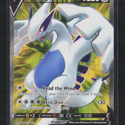 Pokemon 2022 Silver Tempest Lugia V FA #185/195