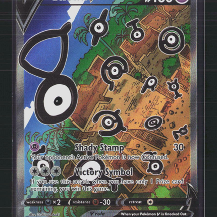 Pokemon 2022 Silver Tempest Unown V FA #177/195